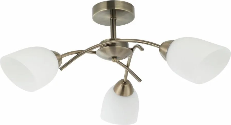 Żyrandol natynkowy DONNA 3xE27/60W/230V patyna