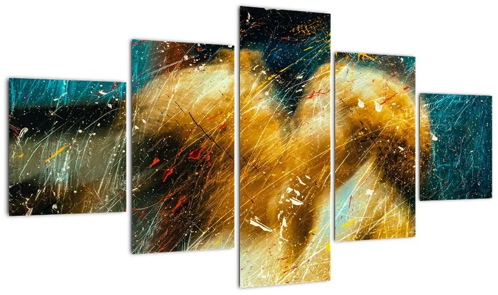 Obraz - Całujące się anioły (125x70 cm)