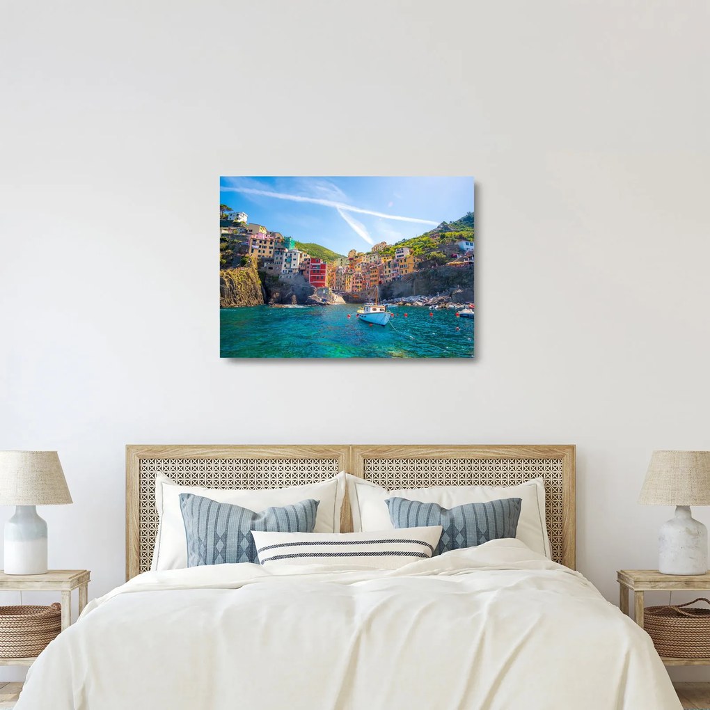 Obraz na szkle - Nad Morzem Śródziemnym (70x50 cm)