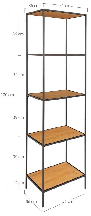 Regał w dekorze dębu 51x170 cm Vita – House Nordic