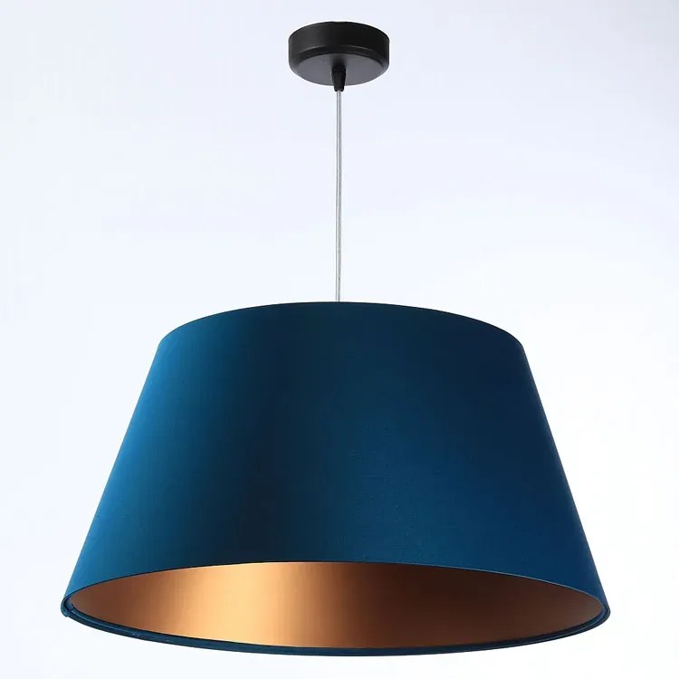Granatowa lampa wisząca dzwon glamour - 4X S406 C3-Z46