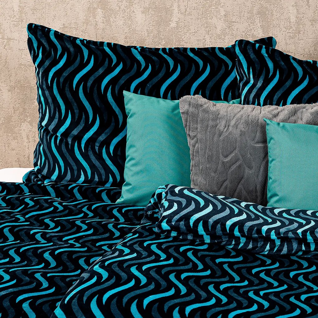 4Home Pościel Wave mikroflanela, 160 x 200 cm, 70 x 80 cm