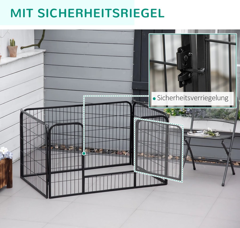 PawHut Wybieg dla szczeniąt, wybieg, kojec, ogrodzenie dla szczeniąt, 70 x 80 cm