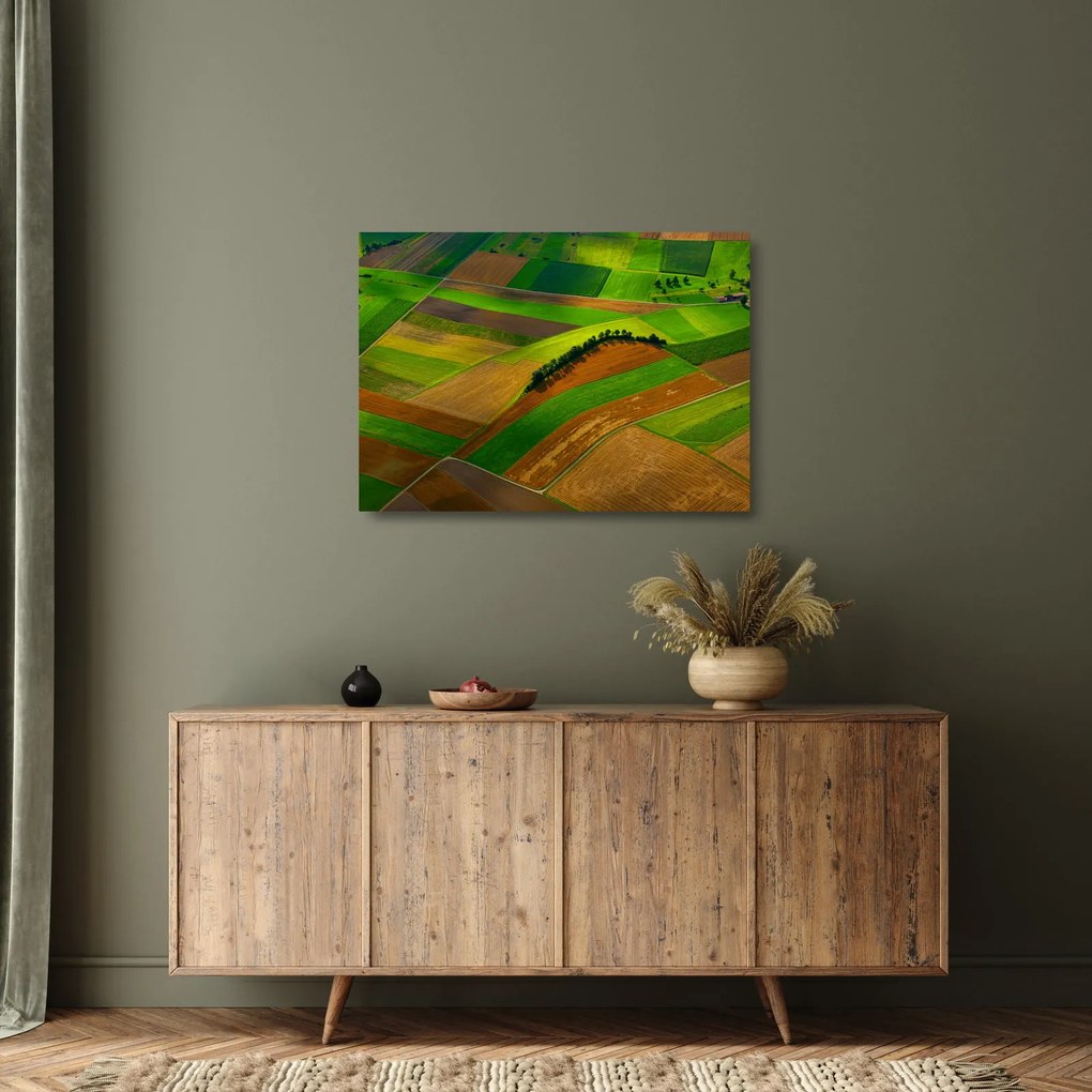 Obraz na szkle - Pola, łąki (70x50 cm)
