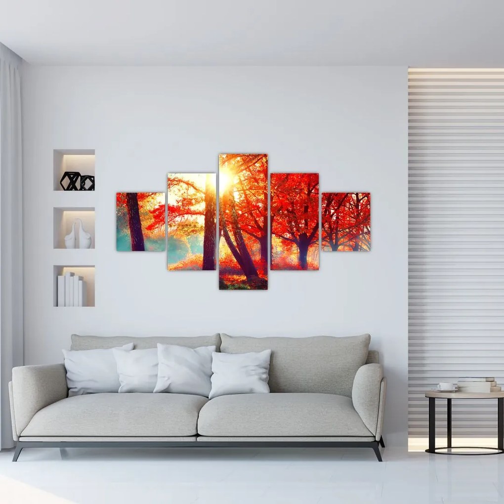 Obraz- Jesienny krajobraz (125x70 cm)