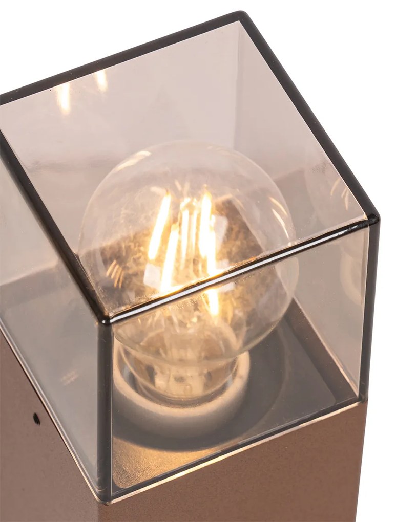 Zewnetrzna Industrialna lampa podłogowa zewnętrzna brązowa rdza 30 cm IP44 - DenmarkPrzemysłowy Oswietlenie zewnetrzne