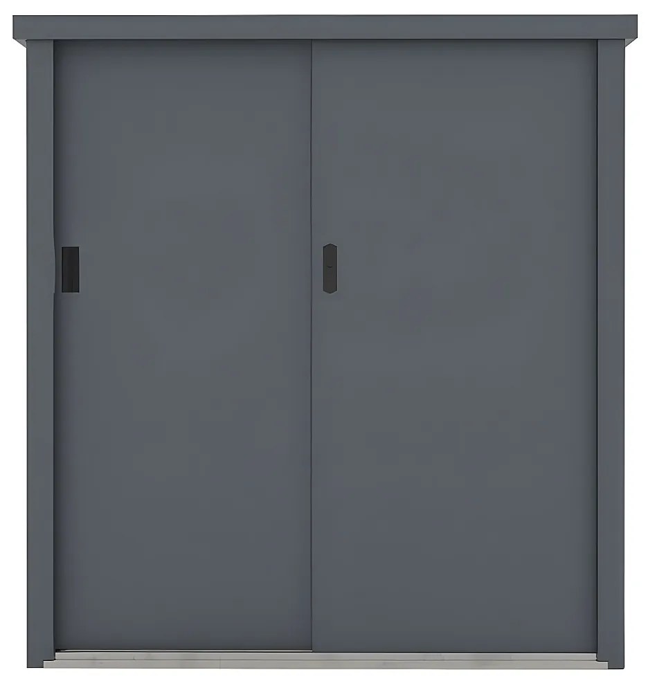 Szafa ogrodowa ze stali galwanizowanej w kolorze szarym REIVAX - 1,31 m3 - Dł.125x Gł.80 x Wys.131 cm