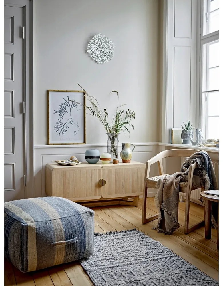 Komoda z litego drewna kauczukowego w naturalnym kolorze 120x55x45 cm Serrone – Bloomingville