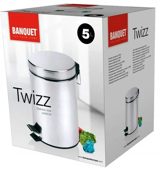 Banquet Kosz na śmieci TWIZZ, 5 l, 5 l