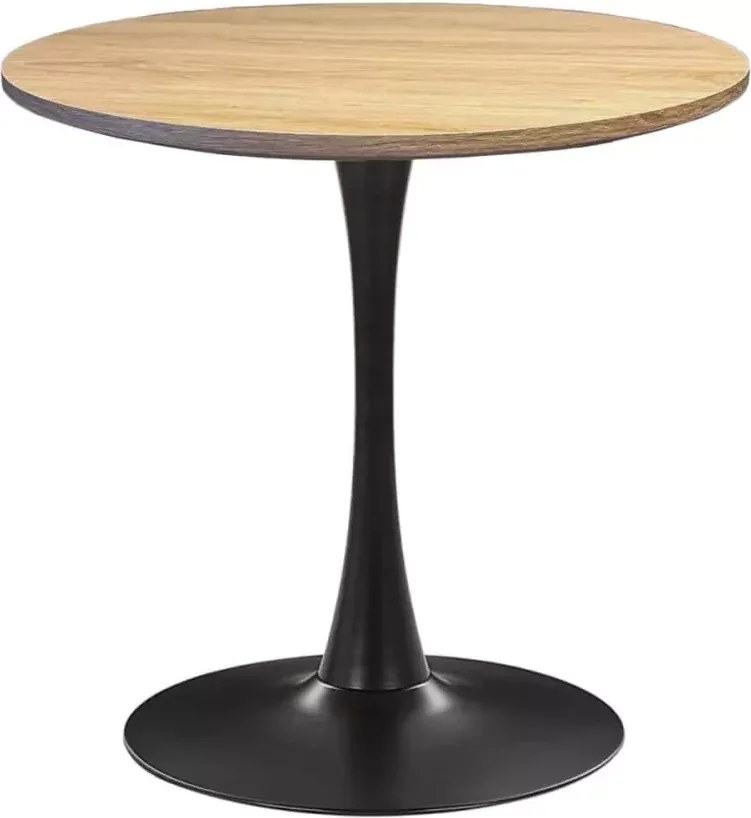Stylowy okrągły stół Elite o średnicy 60 cm / 70 cm z MDF na metalowej nodze do jadalni, kuchni, biur, kawiarni