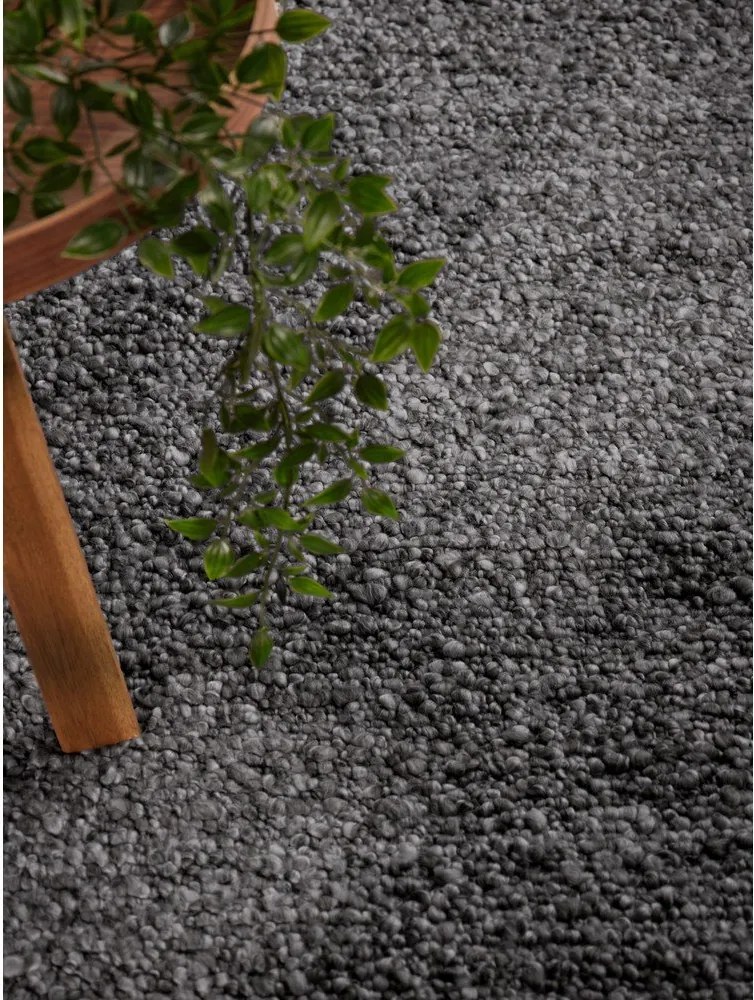 Ciemnoszary dywan z materiału bouclé tkany ręcznie 160x230 cm Notting Hill Portobello – Ted Baker