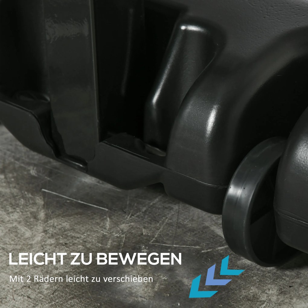 Stojak do koszykówki HOMCOM z kółkami rolowany 260-310 cm ze stali regulowanej wysokości