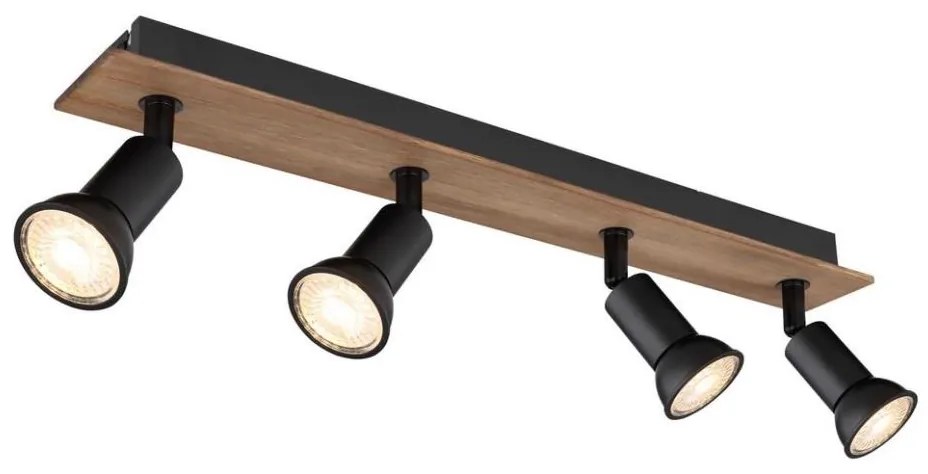 Globo 57998-4W - Lampa punktowa DREW 4xGU10/35W/230V drewno/metal