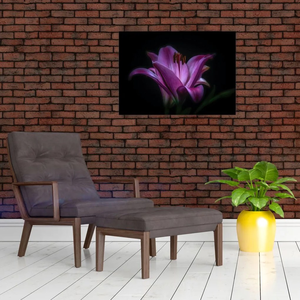 Obraz na szkle lilii (70x50 cm)