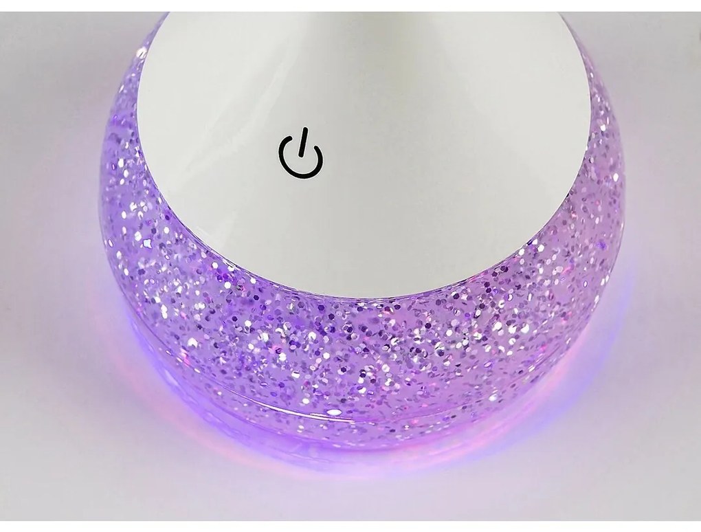 Rabalux 74248 funkcjonalna i dekoracyjna lampa stołowa LED z brokatem Vivter, 4 W, 2200 lm, IP20