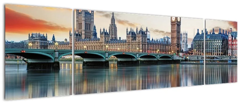 Obraz - Houses of Parliament w Londynie (170x50 cm)