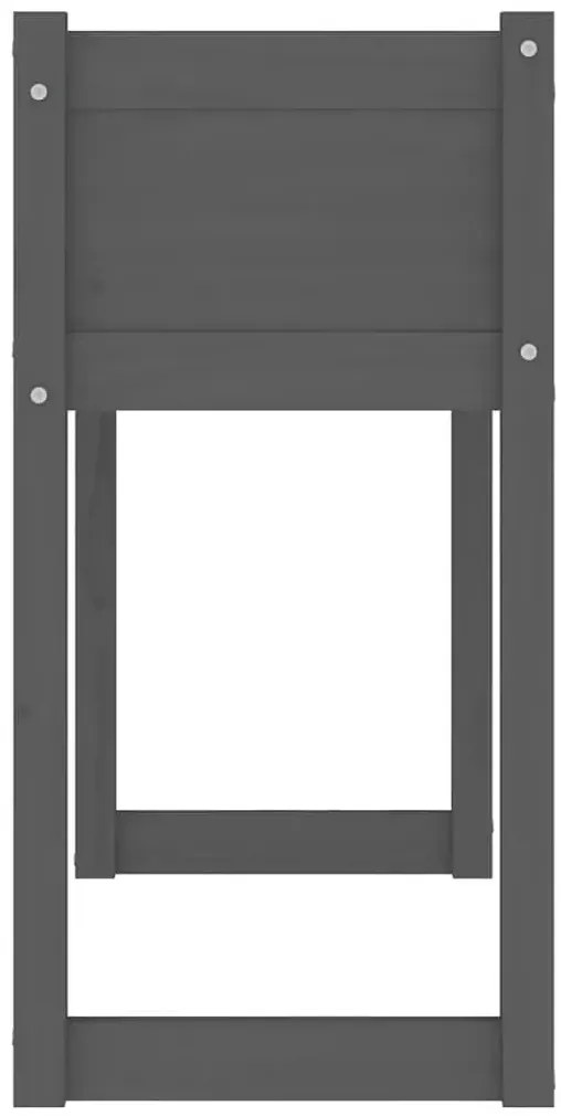 Szara duża donica ogrodowa R9-D36