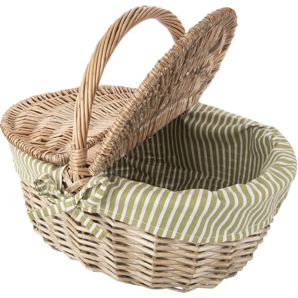 Orion Wiklinowy kosz piknikowy z pokrywką