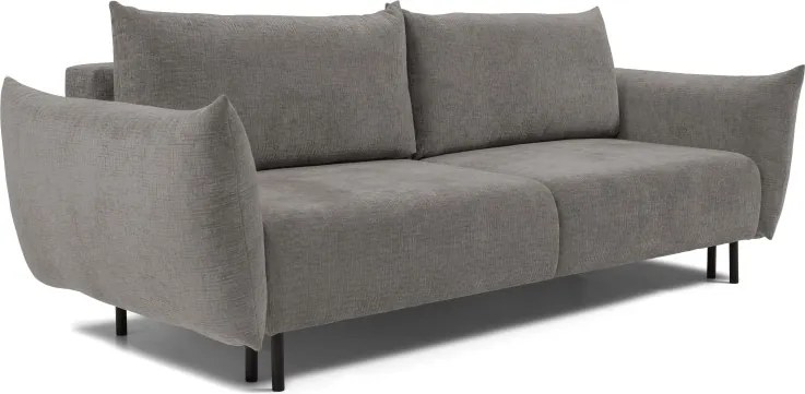 Sofa ADEL z funkcja spania i pojemnikiem JASNY GRAFIT OVER THE HORIZON 90