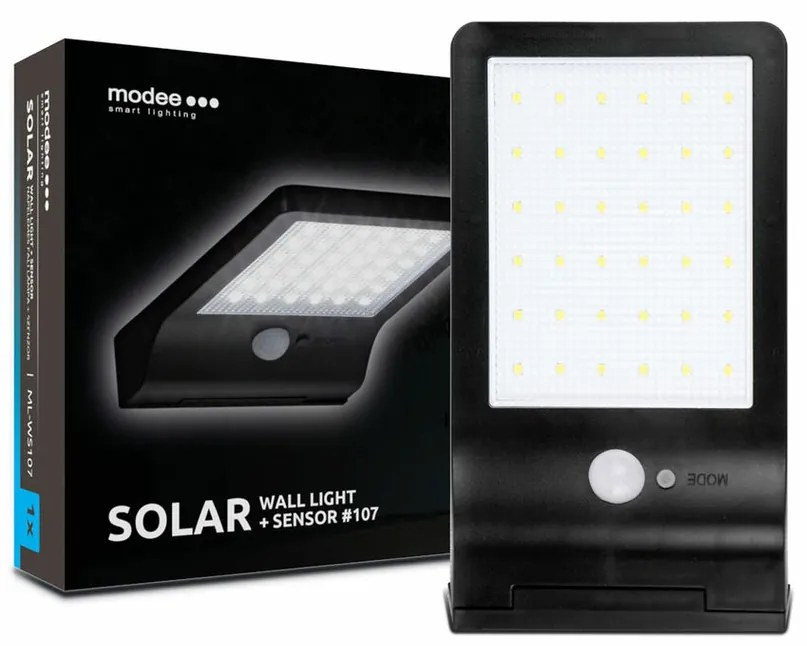 Modee lampa solarna naścienna LED z czujnikiem PIR ML-WS107