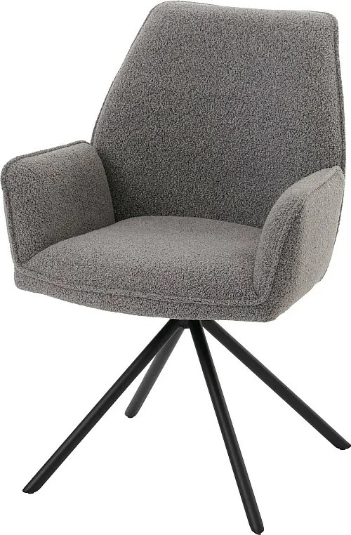 Krzesło do jadalni MCW-G67 Bouclé,  jasnoszary