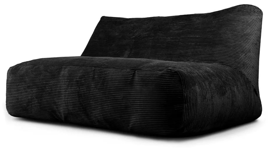 Czarny sztruksowy worek do siedzenia Sofa Tube 160 – SLOWDOWN