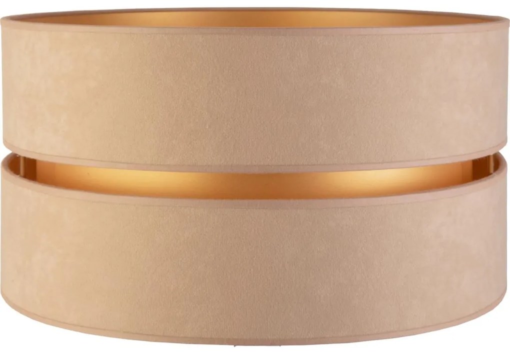 Duolla - Uniwersalny klosz DUO E27 pr. 40 cm beżowo-złoty