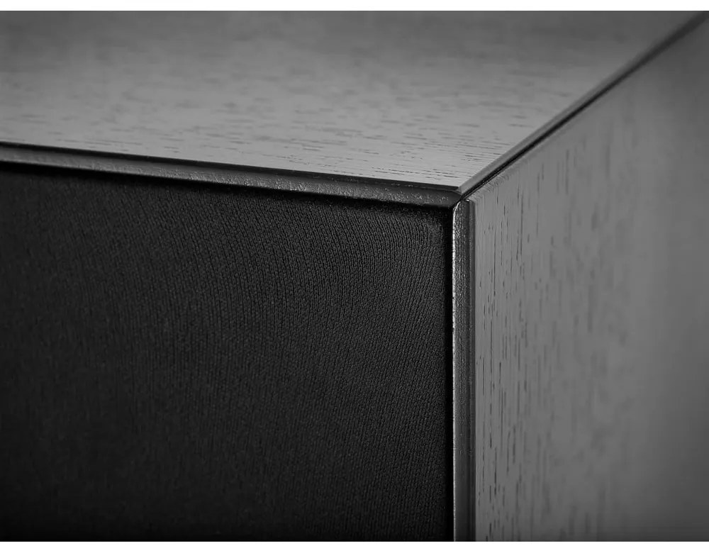 Czarna komoda pod TV Edge by Hammel