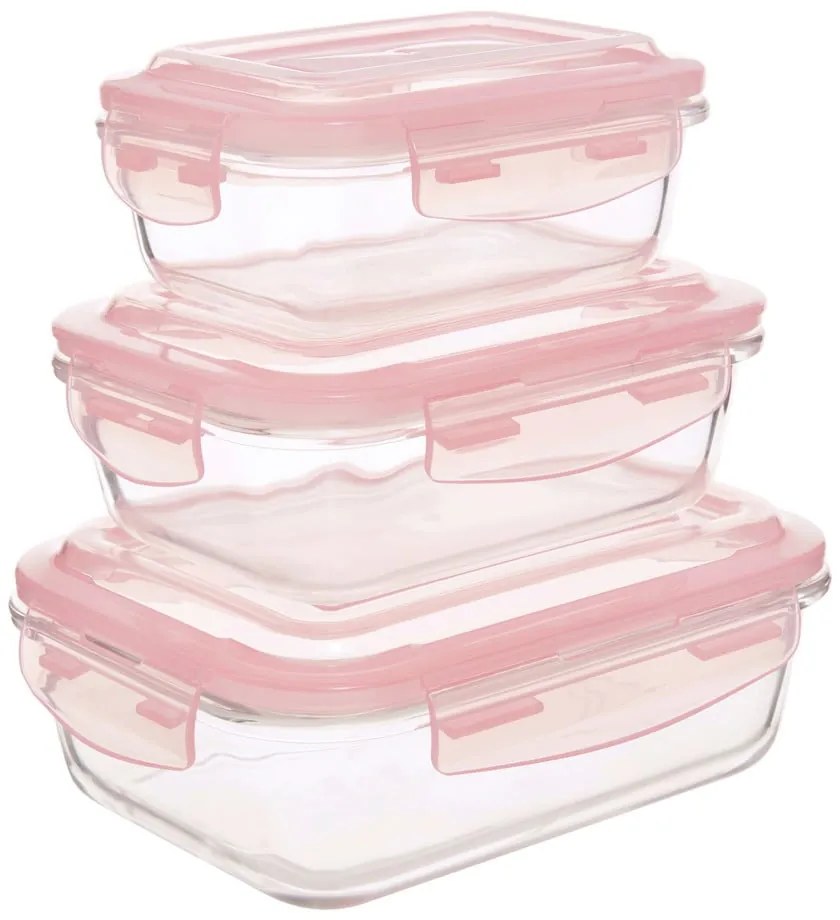 Szklane pojemniki na żywność 3 szt. Freska – Premier Housewares