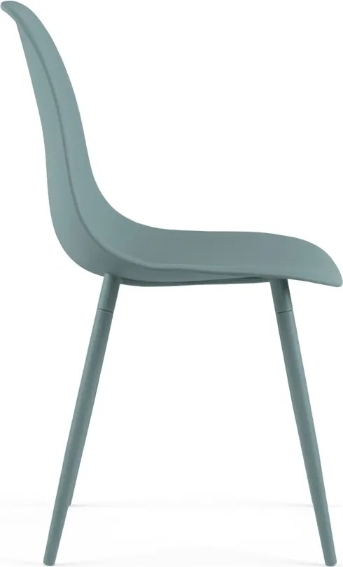 Krzesło do kuchni OSAKA plastikowe, petrolowe