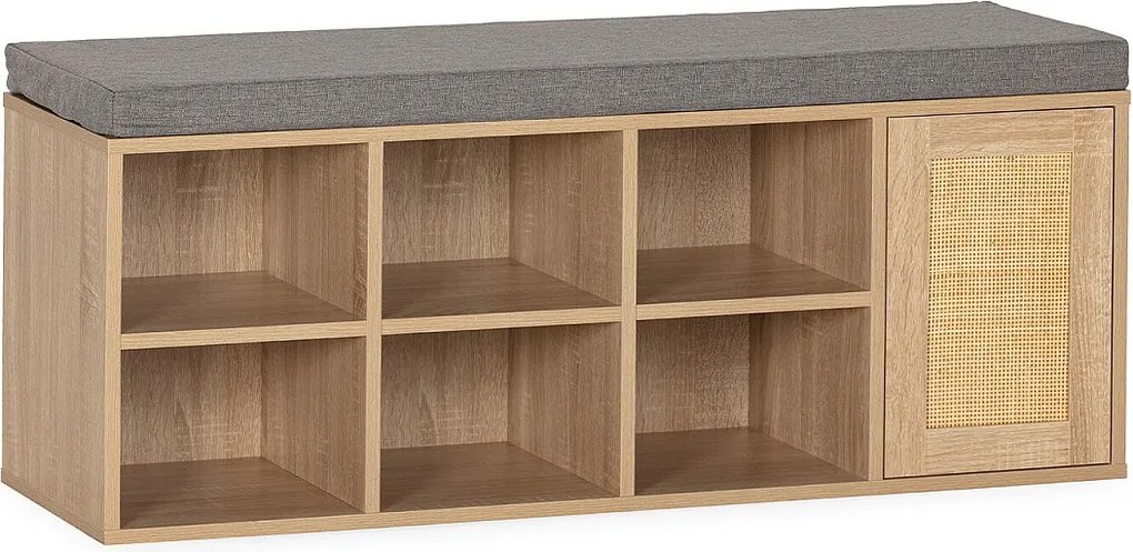 Kolumna na buty Rafael kolor Dąb 6 otworów i 1 drzwi.