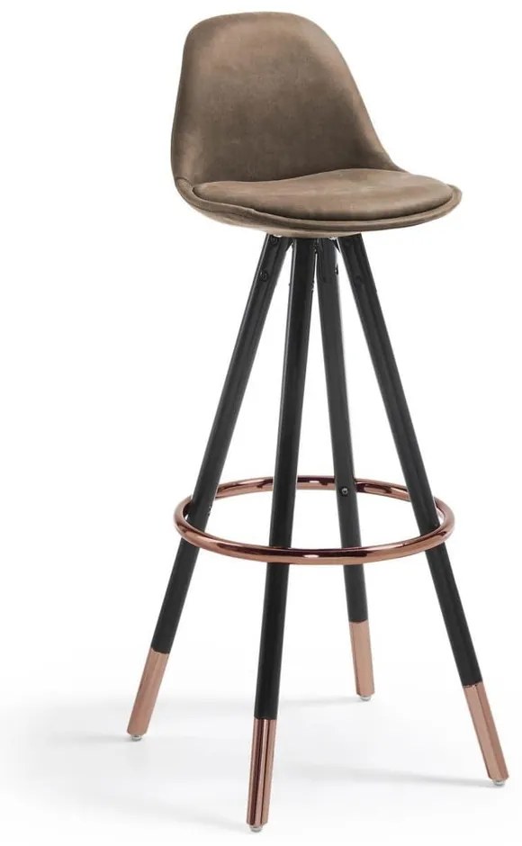 Brązowy hoker (wysokość siedziska 75 cm) Slad – Kave Home