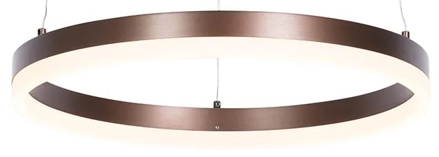 Lampa wisząca ciemny brąz 40 cm w tym LED 3-stopniowo ściemniana - Anello Nowoczesny Oswietlenie wewnetrzne