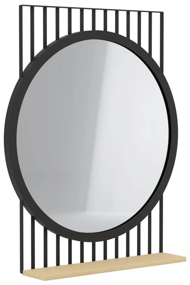 Eglo 425065 - Lustro HUNWICK 45,4x57 cm czarny/lipa