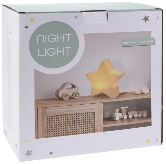 Lampka nocna dla dzieci Księżyc Gwiazdka, na baterie