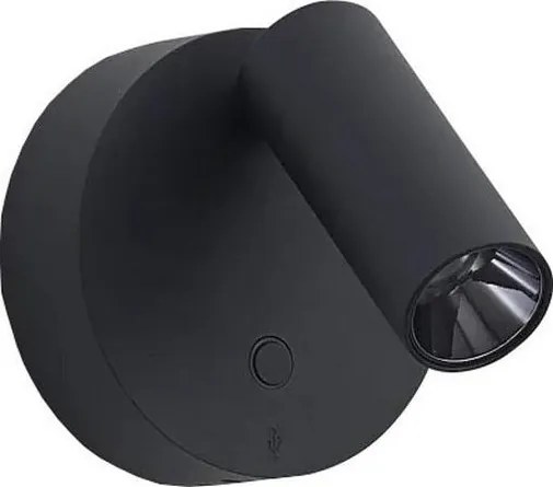 Ideal Lux - LED ściemnialny kinkiet ścienny punktowy ELF LED/3W/230V CRI95 czarny