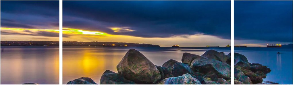 Obraz - Chmury nad wodą (170x50 cm)