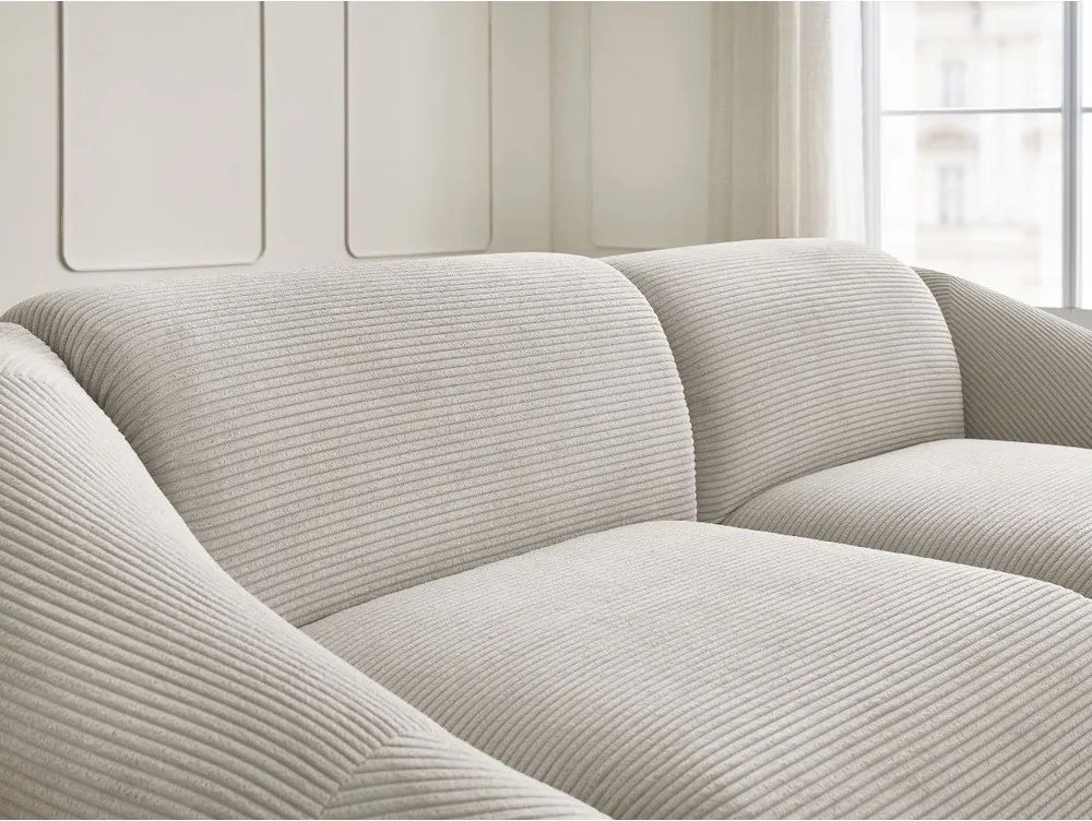 Beżowa sztruksowa sofa 250 cm Tina – Bobochic Paris