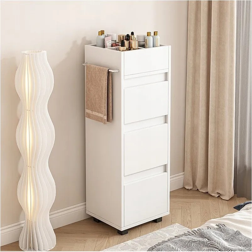 Szafka łazienkowa biała stojąca regał kosmetyki salon nowoczesna loft 90 cm