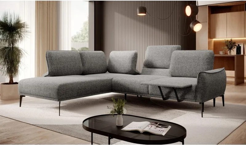 Narożnik STORM L układ L z funkcją regulacji oparcia i wysuwu podnóżka WERSAL