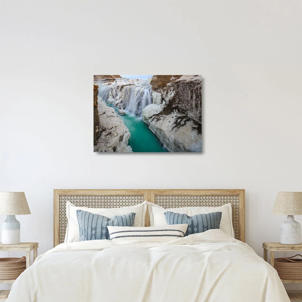 Obraz na szkle - Islandzka przyroda (70x50 cm)