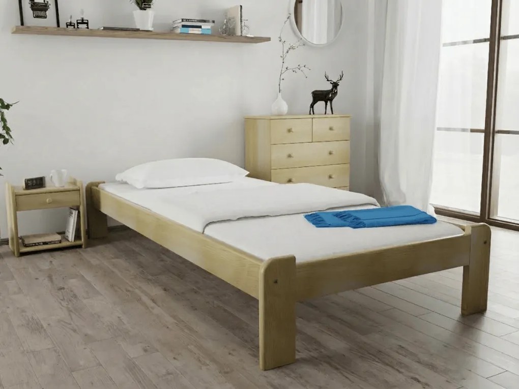 Łóżko ADA 90 x 200 cm, sosna Stelaż: Bez stelaża, Materac: Materac Sommera