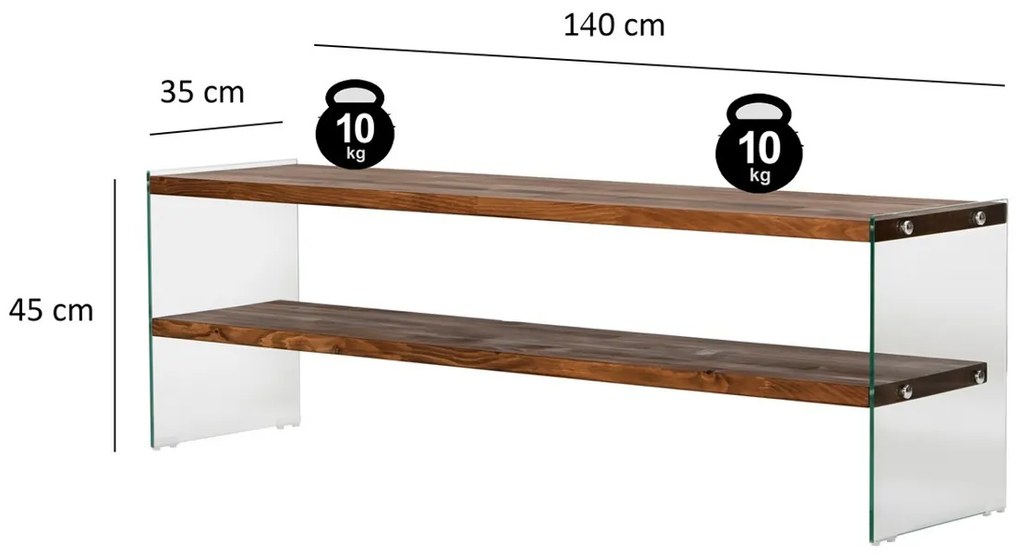 Stolik pod telewizor Aqua Chesnut