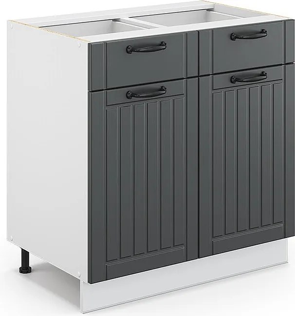 Szafka dolna do kuchni antracytowy domek wiejski 80x51.6x82 fame-line