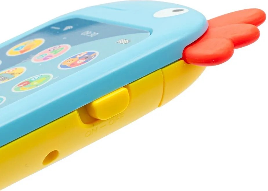 Baby Mix Telefon dla dzieci Papuga niebiesky, 8 x 14 x 2 cm