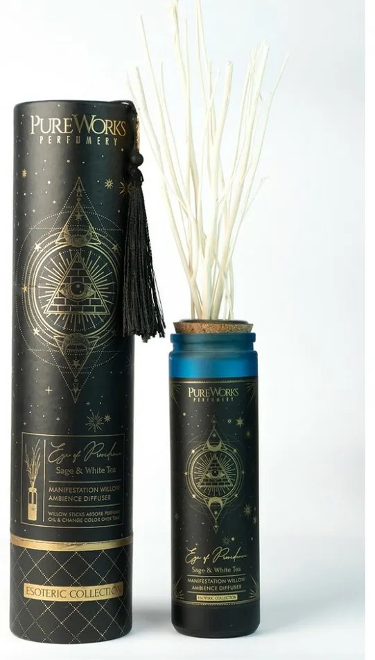 Organiczny dyfuzor Sage&amp;White Tea 100 ml zgałązkami wierzby