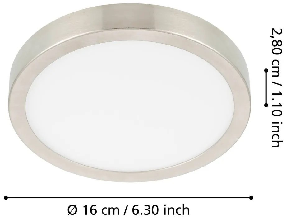 Szara lampa sufitowa LED FUEVA 5 – EGLO