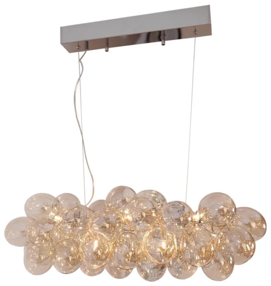 ByRydens 4200880-5503 - Żyrandol na lince GROSS BAR 8xG9/4W/230V dymny/brązowy