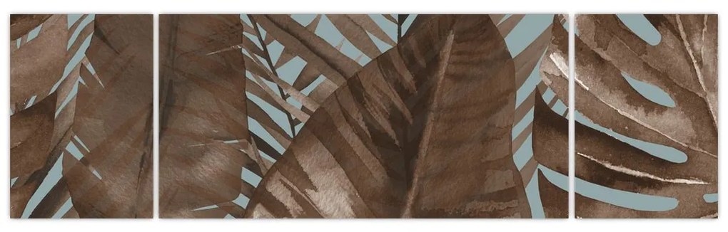Obraz - Liście palmowe, akwarela (170x50 cm)