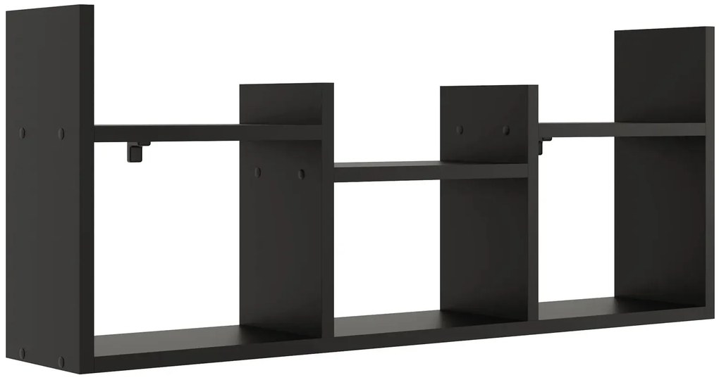 Czarna wisząca półka ścienna P8-G06